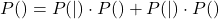 \[P(\text{醒来}) = P(\text{醒来} | \text{正面}) \cdot P(\text{正面}) + P(\text{醒来} | \text{反面}) \cdot P(\text{反面})\]